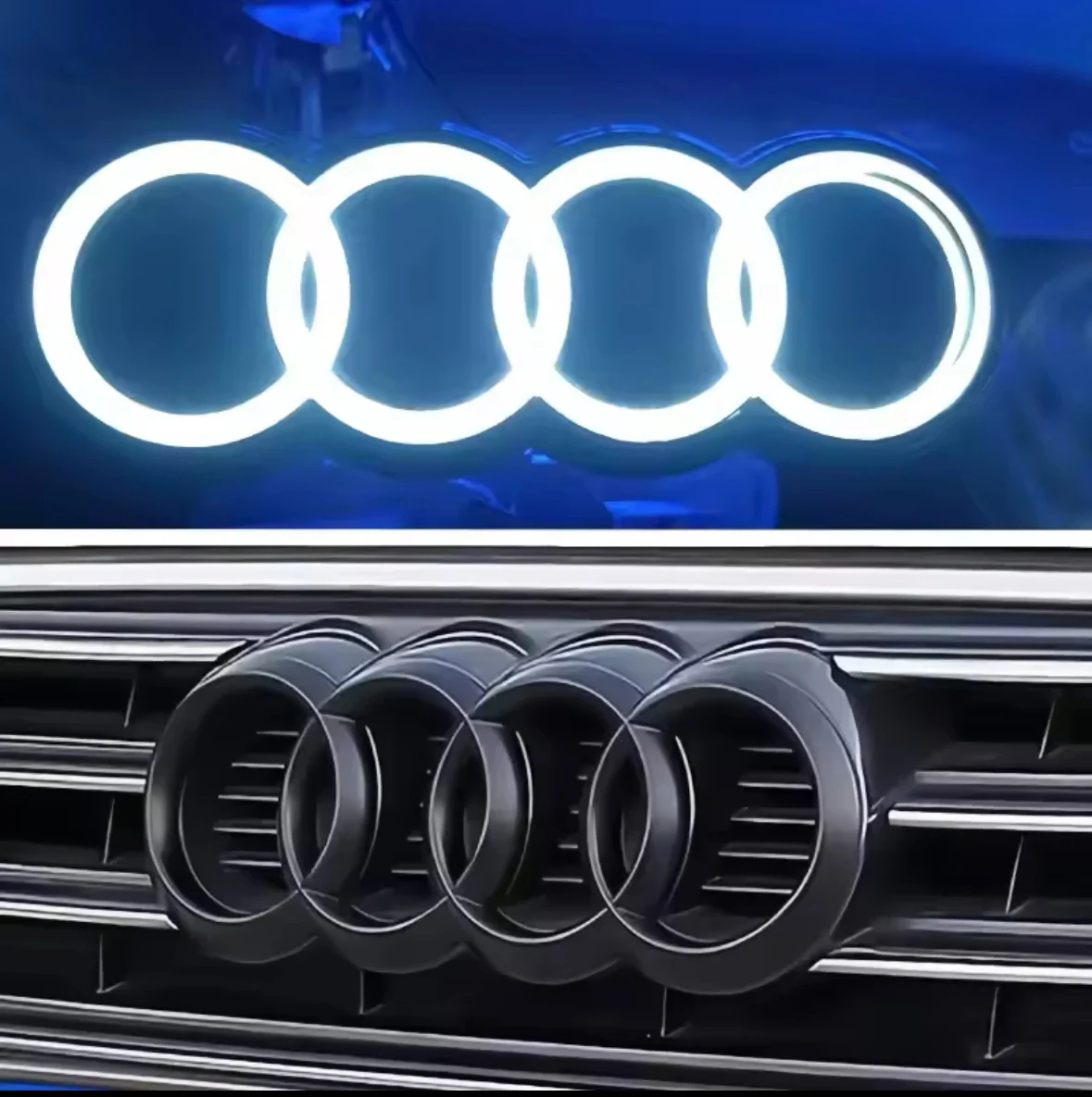 Illuminated Front Grille Ring Emblem for Audi Models - Image 5