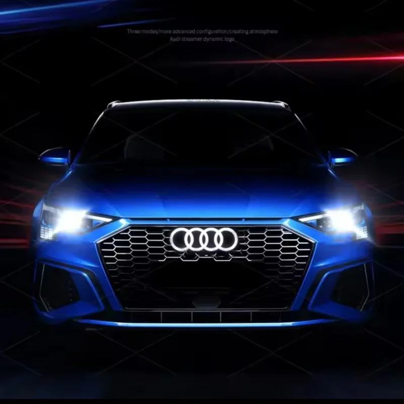 Illuminated Front Grille Ring Emblem for Audi Models - Image 6