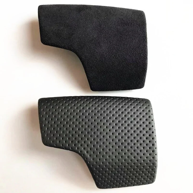 Alcantara, Carbon Fiber, and Black perforated leather Gear Shift Knob cover For Audi C8/D5/4M Models - Image 3