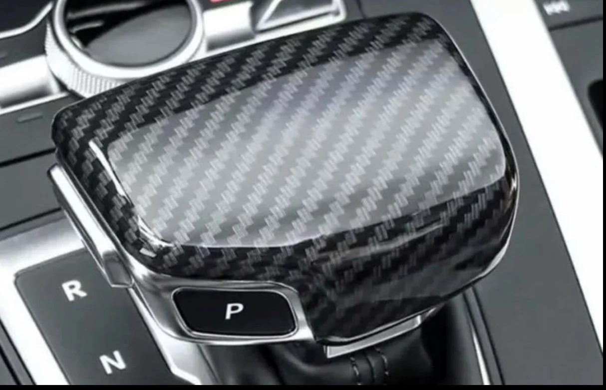 Alcantara, Carbon Fiber or Perforated Leather Gear Shift Knob cover For Audi B9 models - Image 9
