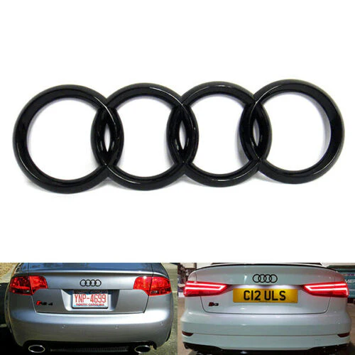 Premium Rear Rings Trunk Lid Emblems for Audi Models - Image 21