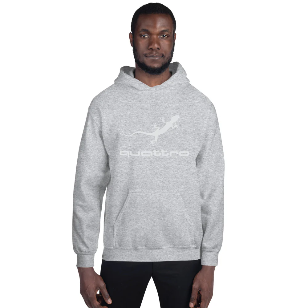 Quattro Gecko Unisex Hoodie (White Logo) - Image 15