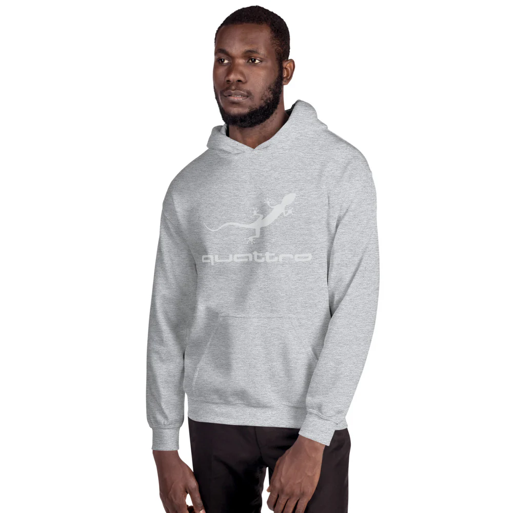 Quattro Gecko Unisex Hoodie (White Logo) - Image 16