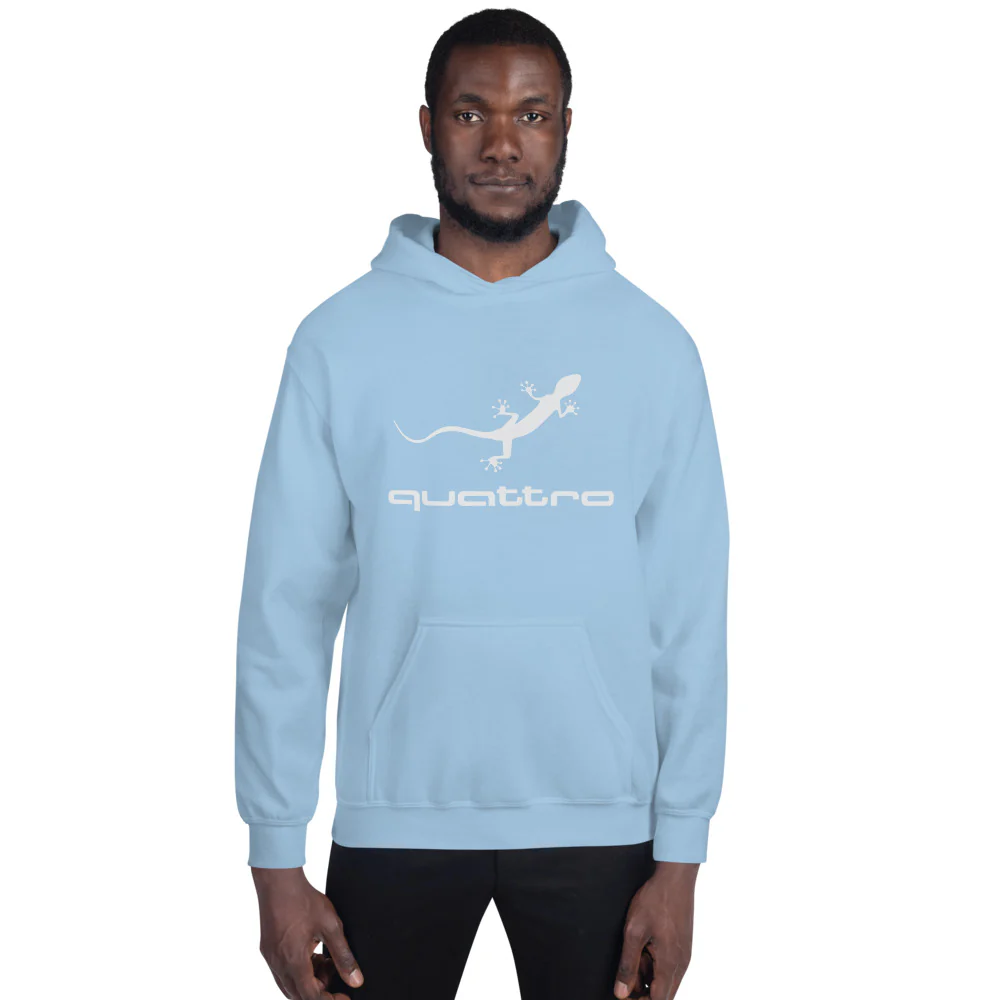 Quattro Gecko Unisex Hoodie (White Logo) - Image 17