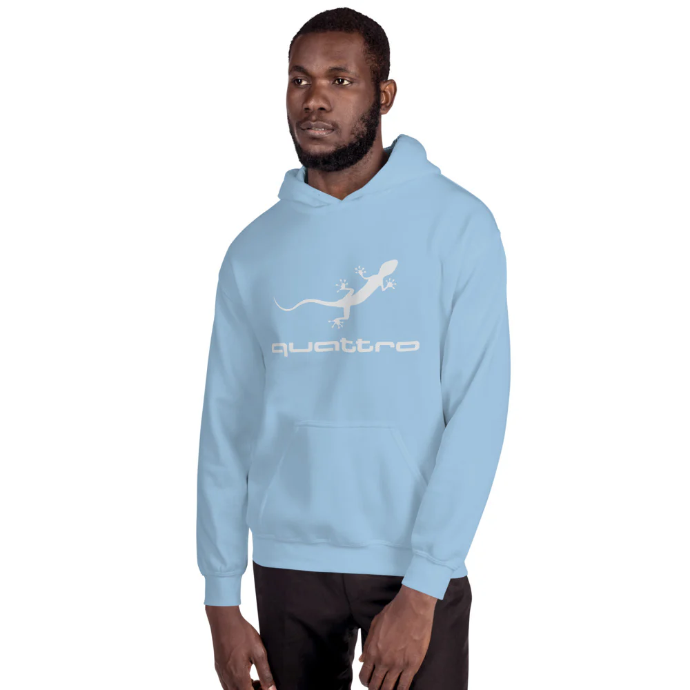 Quattro Gecko Unisex Hoodie (White Logo) - Image 18
