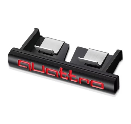 Audi Quattro Grille and Trunk Emblems - Image 3
