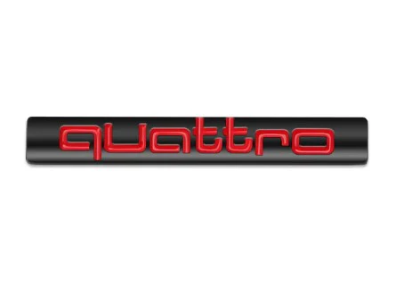 Audi Quattro Grille and Trunk Emblems - Image 8