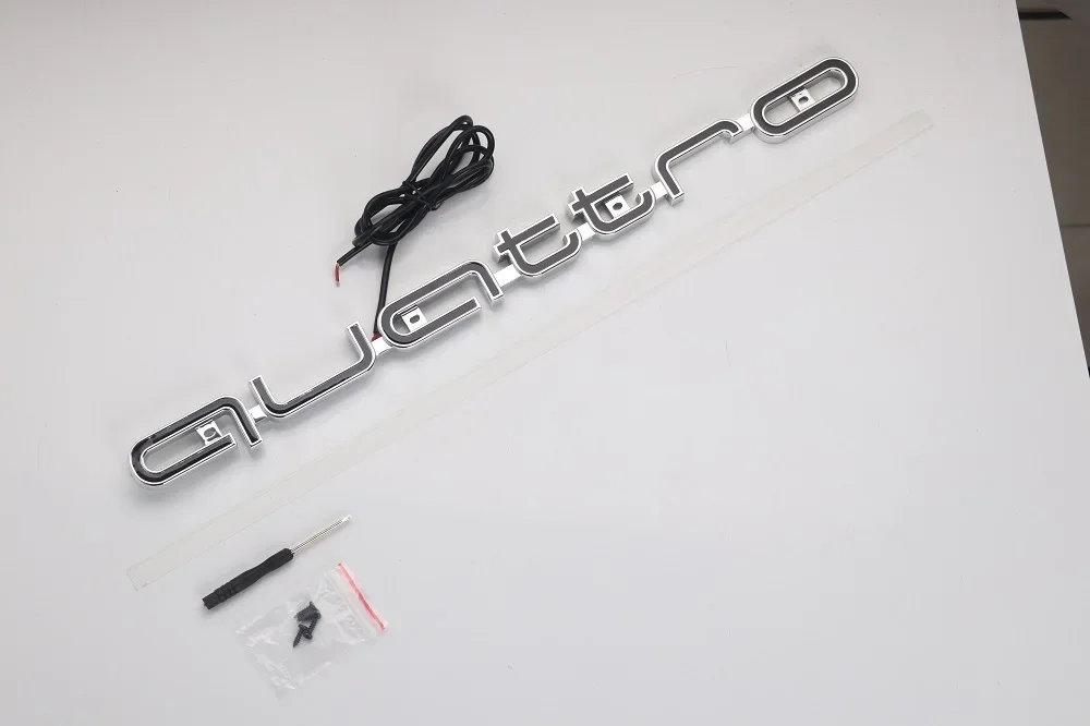 Quattro Illuminated LED Front Grille Emblem for all Audi Models - Image 4
