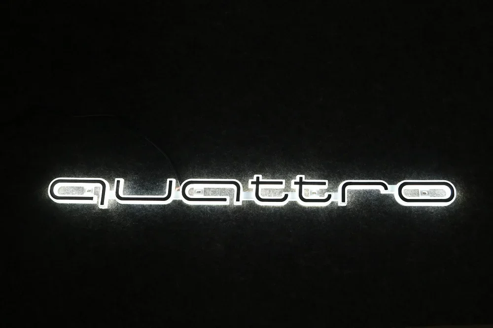 Quattro Illuminated LED Front Grille Emblem for all Audi Models - Image 7