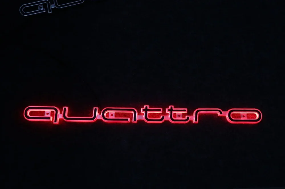 Quattro Illuminated LED Front Grille Emblem for all Audi Models - Image 8