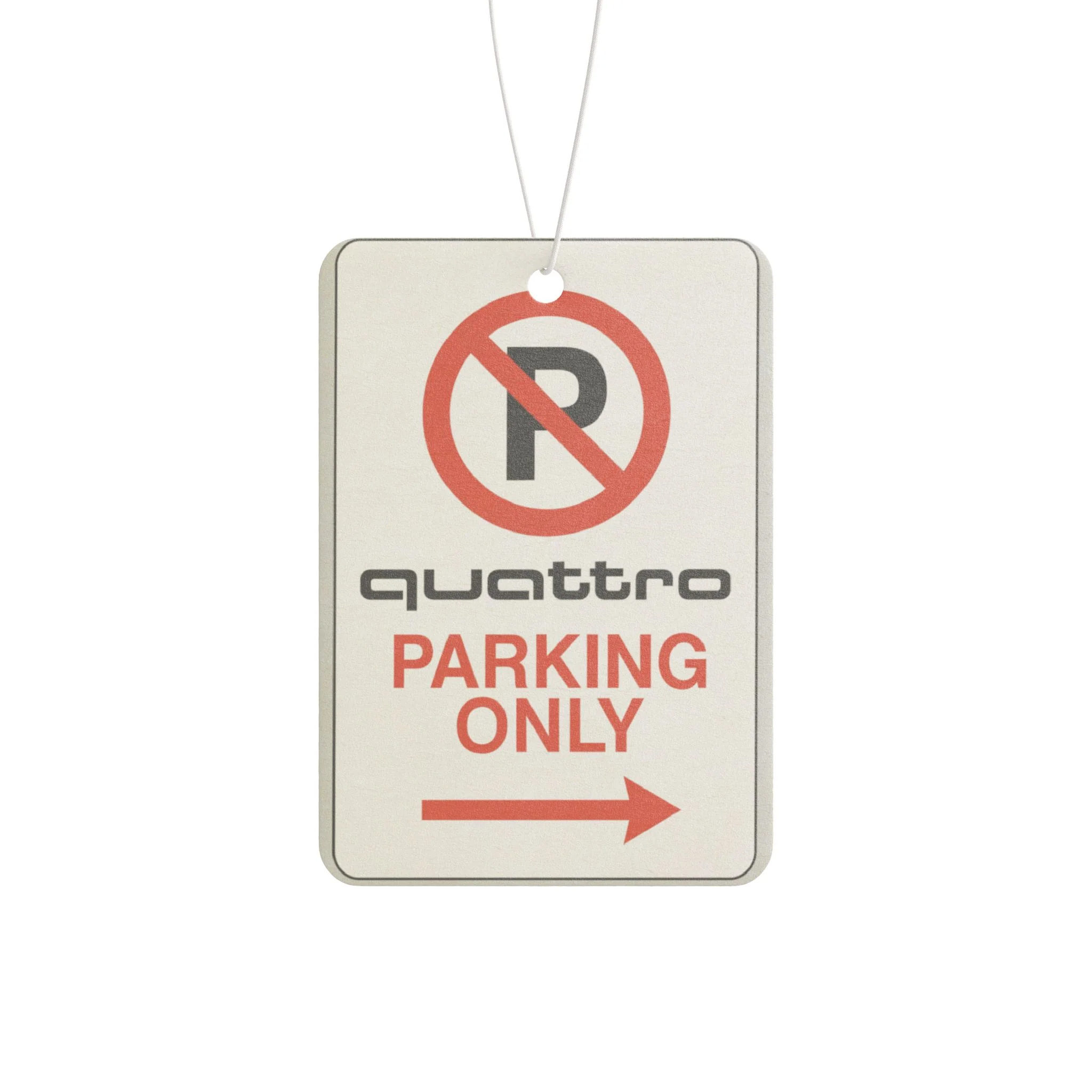 “Quattro Parking Only” Air Freshener | Audi Enthusiast Gift | Funny Car Decor for RS, S-Line, and Euro Car Lovers - Image 4