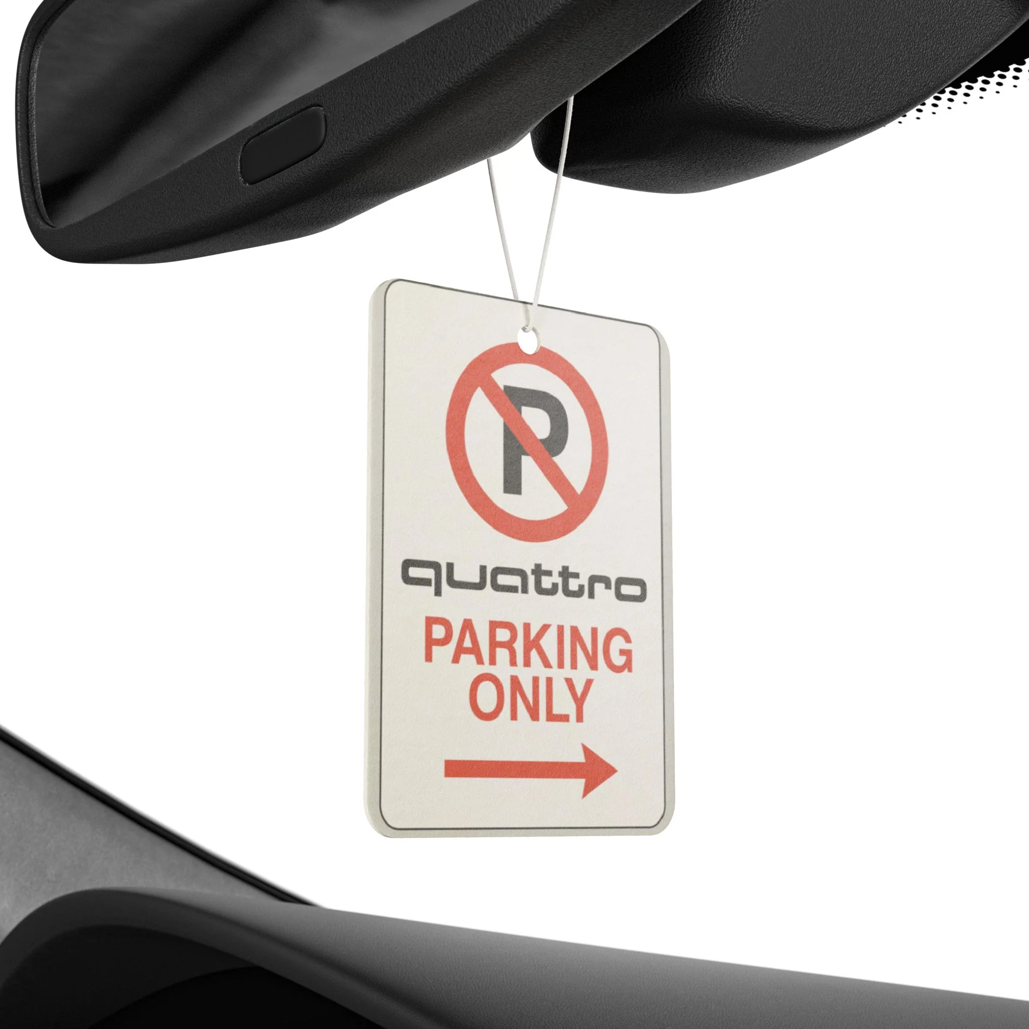 “Quattro Parking Only” Air Freshener | Audi Enthusiast Gift | Funny Car Decor for RS, S-Line, and Euro Car Lovers - Image 5