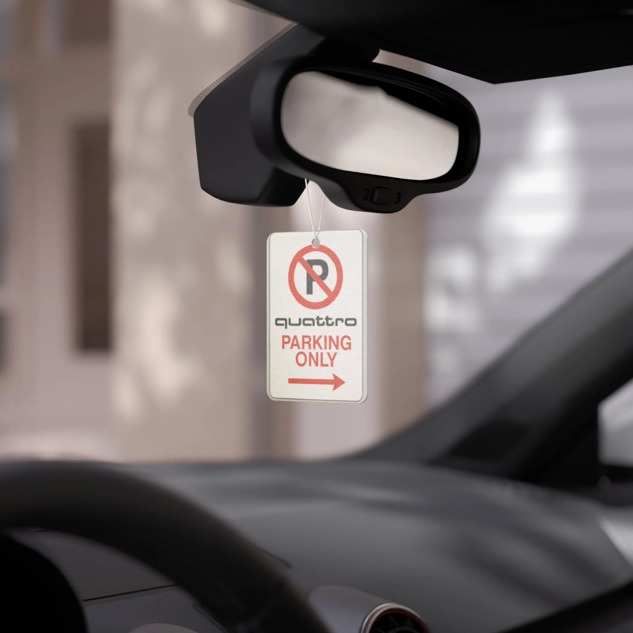 “Quattro Parking Only” Air Freshener | Audi Enthusiast Gift | Funny Car Decor for RS, S-Line, and Euro Car Lovers - Image 6