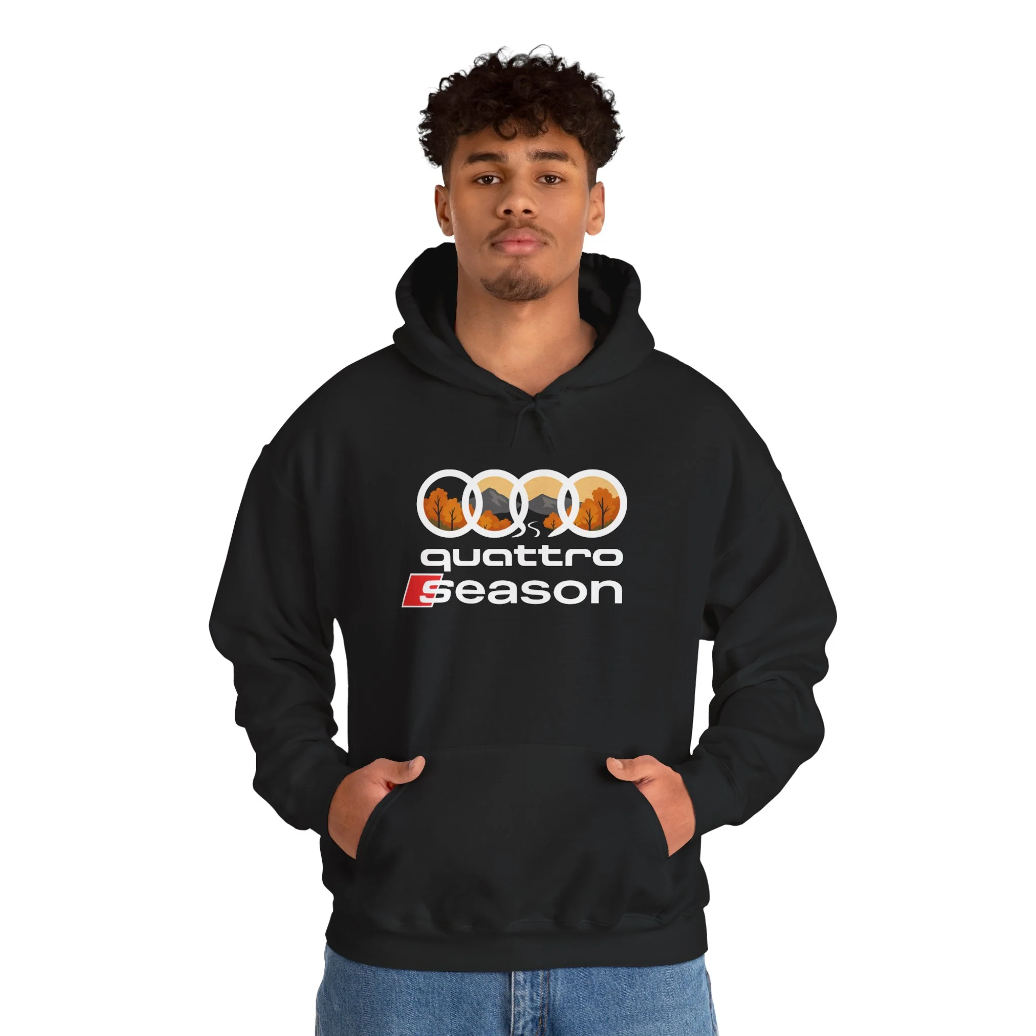 Quattro Season Hoodie Audi Quattro-Inspired Sweatshirt Euro Car Enthusiast Apparel - Image 15
