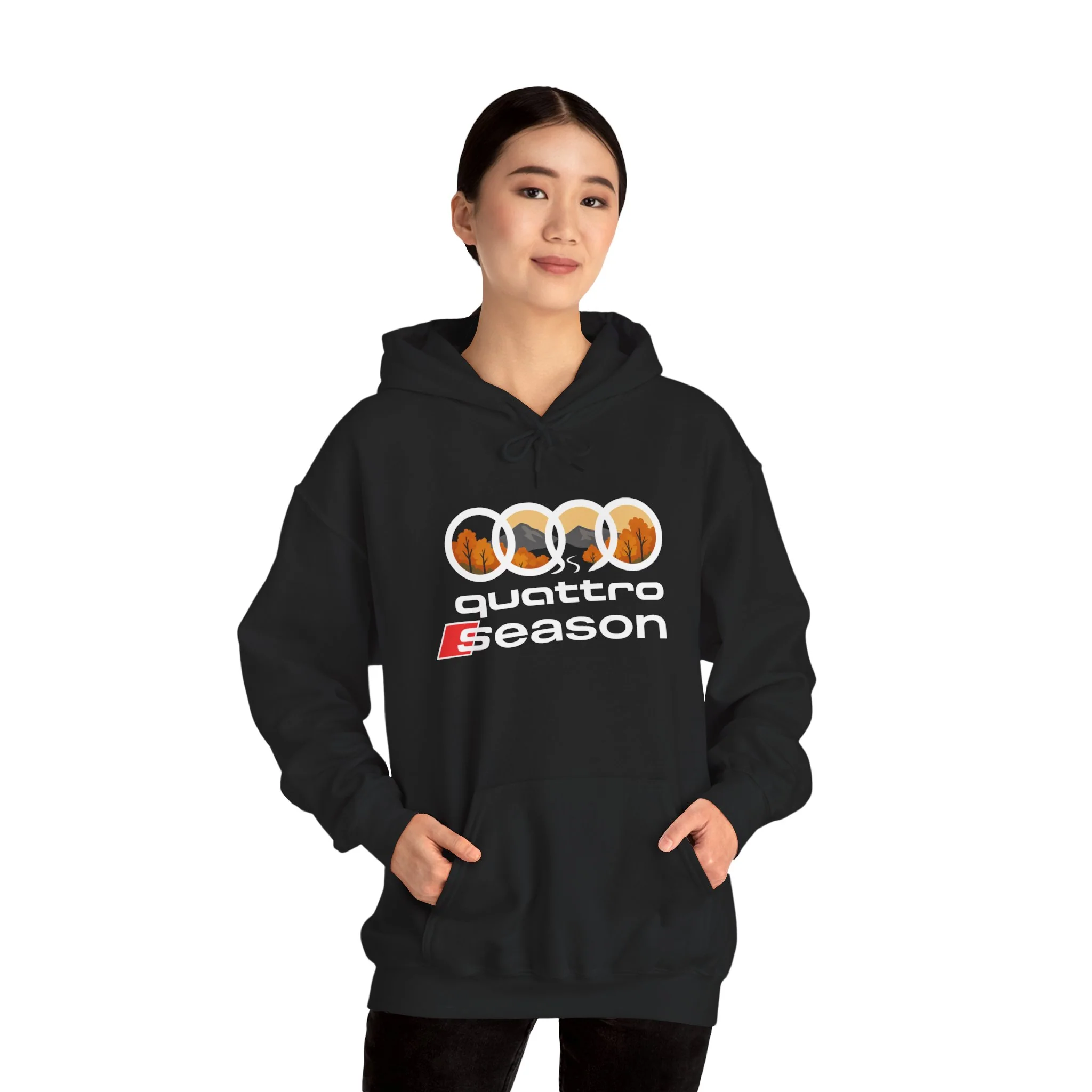 Quattro Season Hoodie Audi Quattro-Inspired Sweatshirt Euro Car Enthusiast Apparel - Image 16