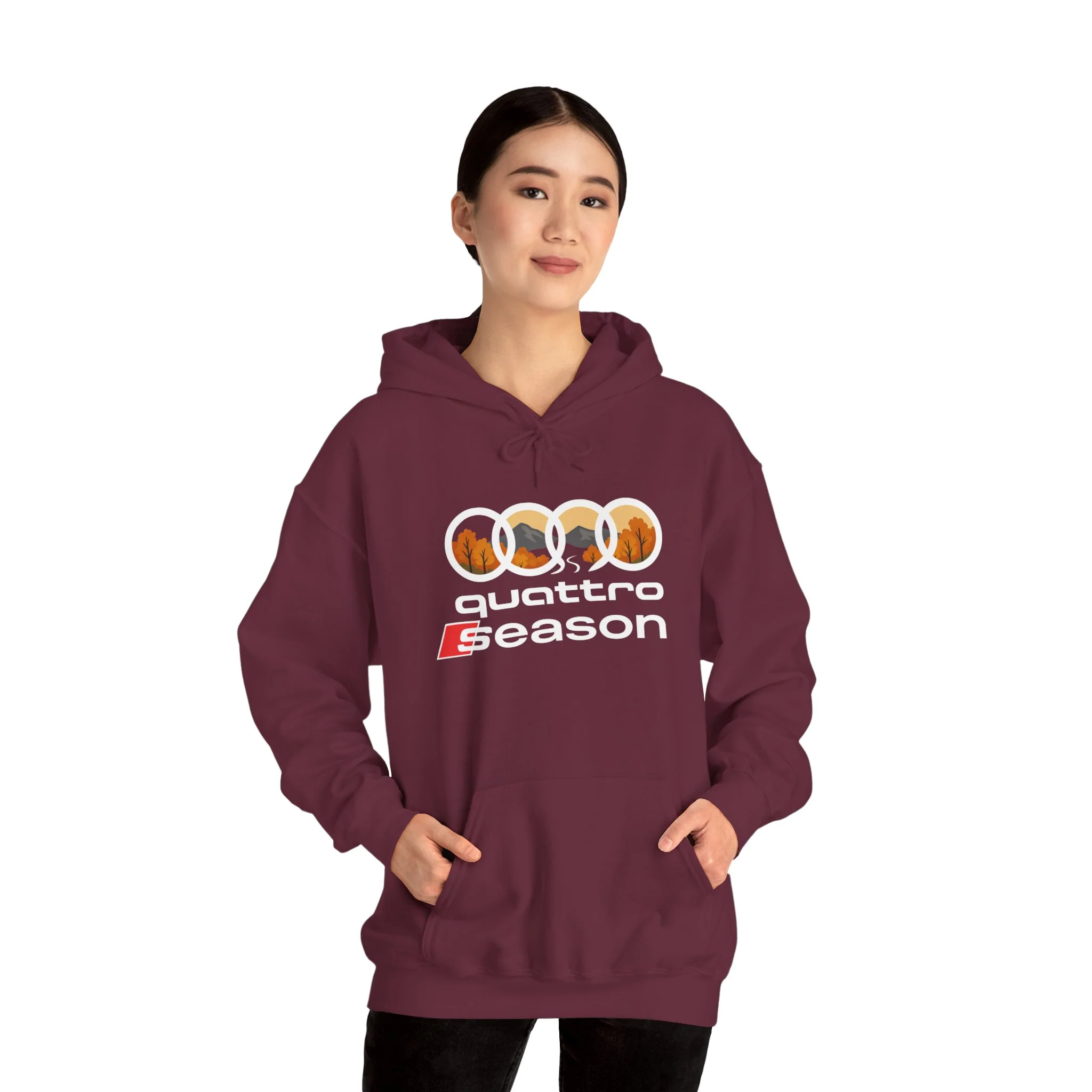 Quattro Season Hoodie Audi Quattro-Inspired Sweatshirt Euro Car Enthusiast Apparel - Image 34
