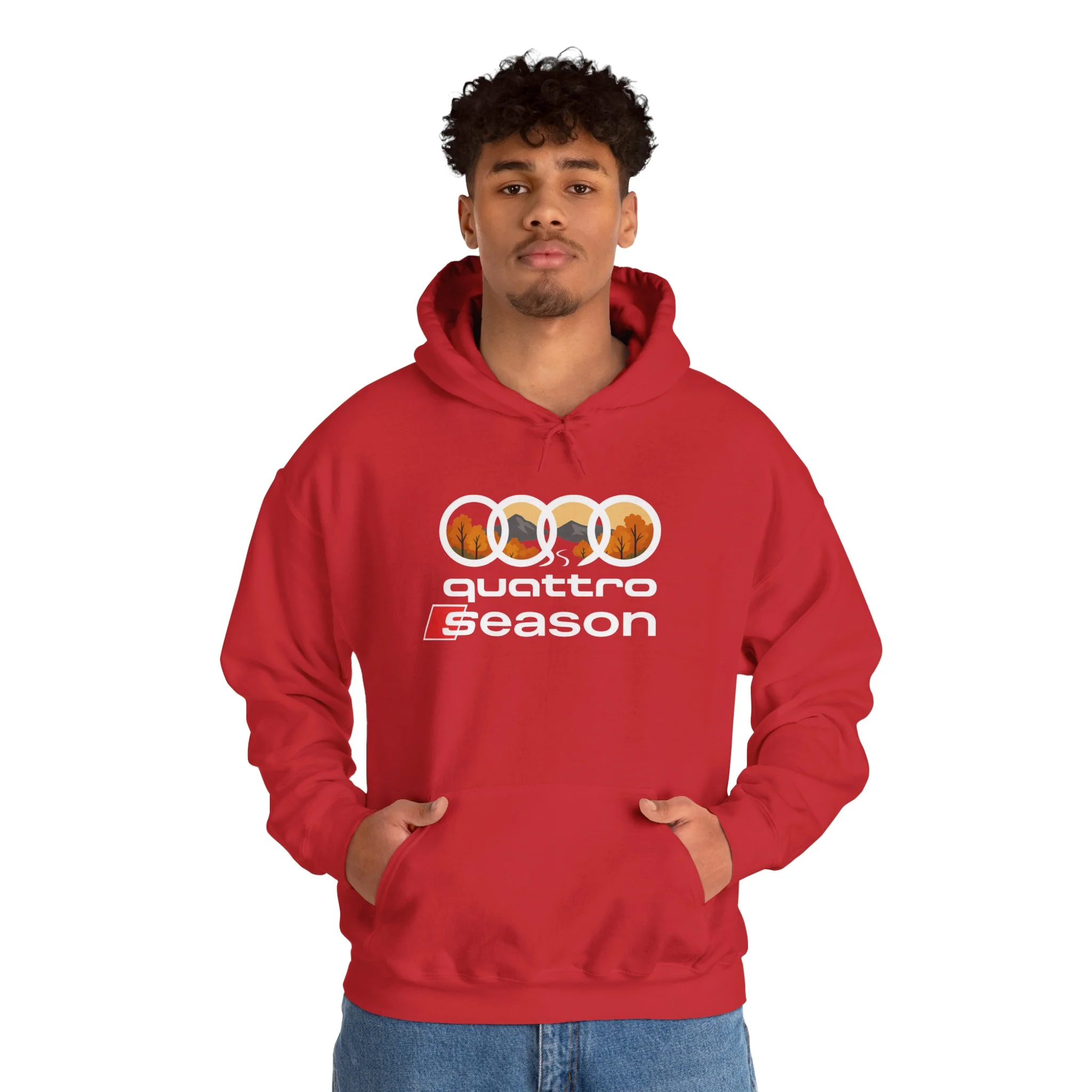 Quattro Season Hoodie Audi Quattro-Inspired Sweatshirt Euro Car Enthusiast Apparel - Image 75