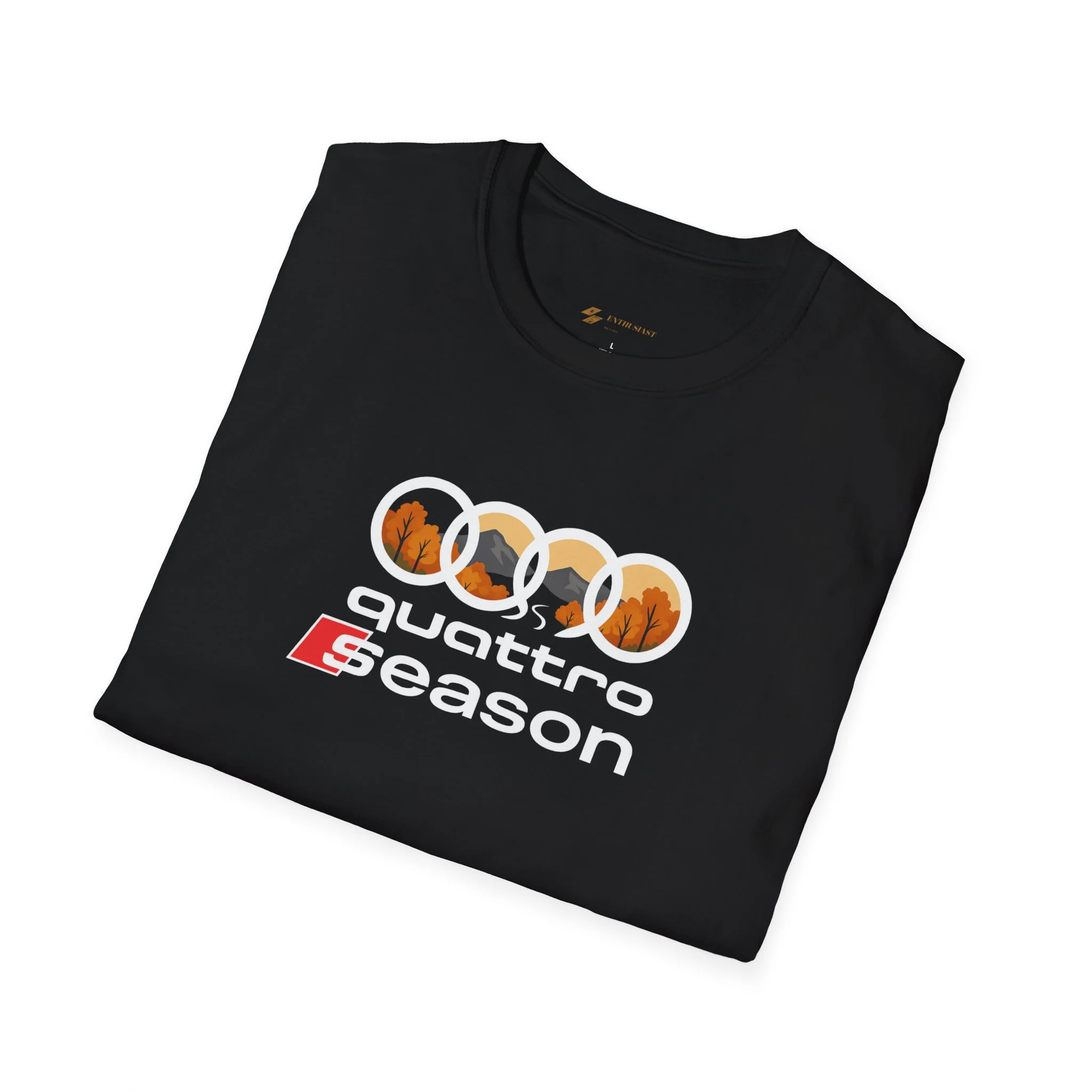 Quattro Season Shirt Audi Inspired Fall Design Enthusiast Tee - Image 13