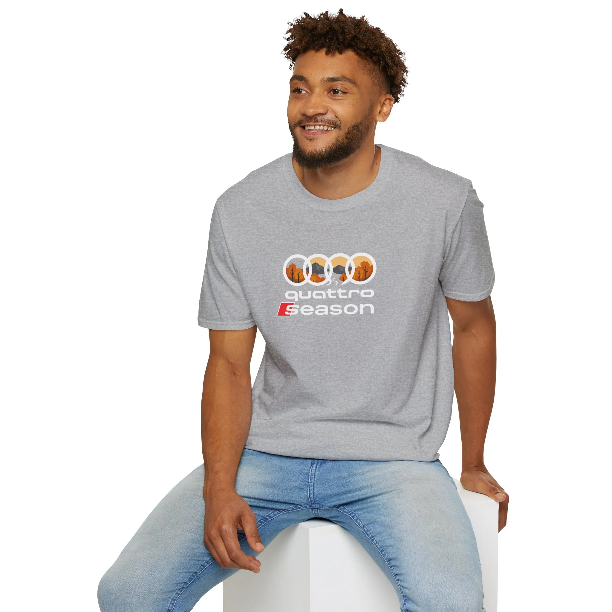 Quattro Season Shirt Audi Inspired Fall Design Enthusiast Tee - Image 18