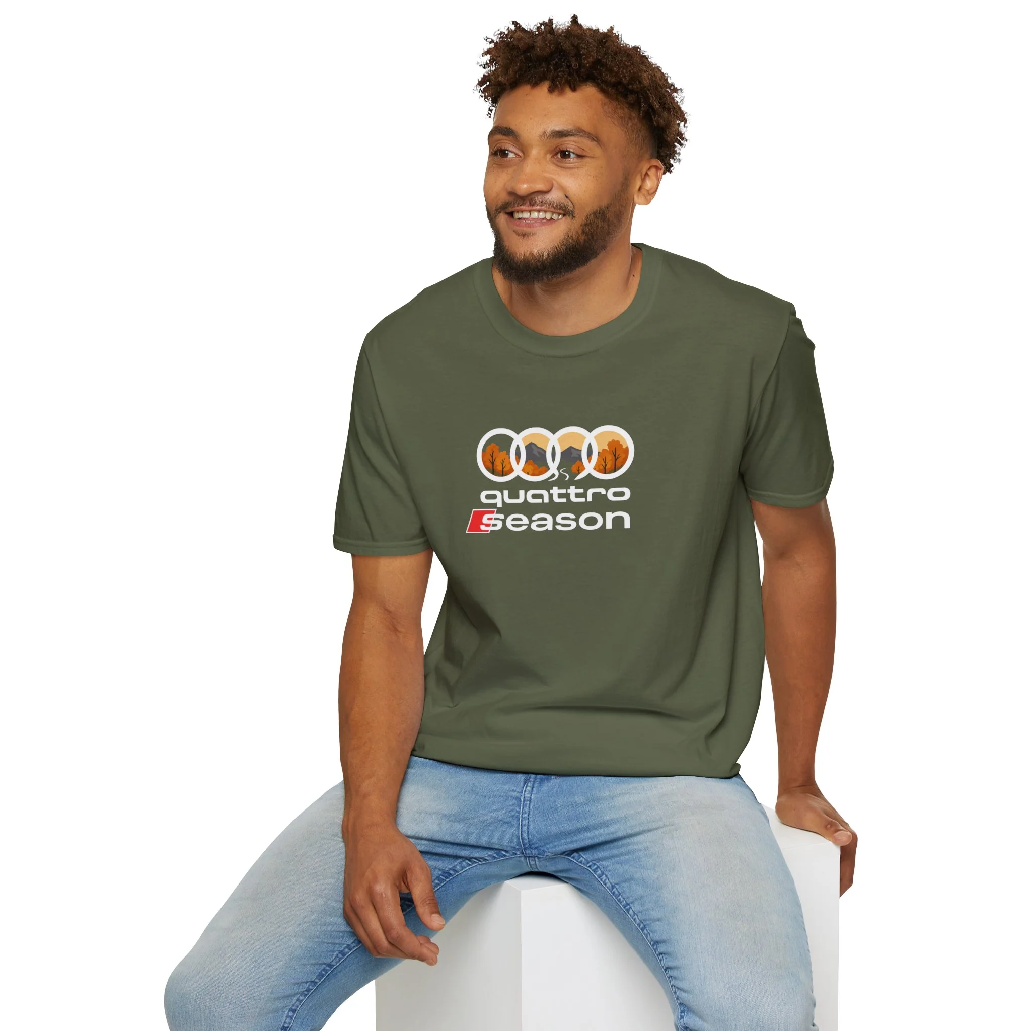 Quattro Season Shirt Audi Inspired Fall Design Enthusiast Tee - Image 28