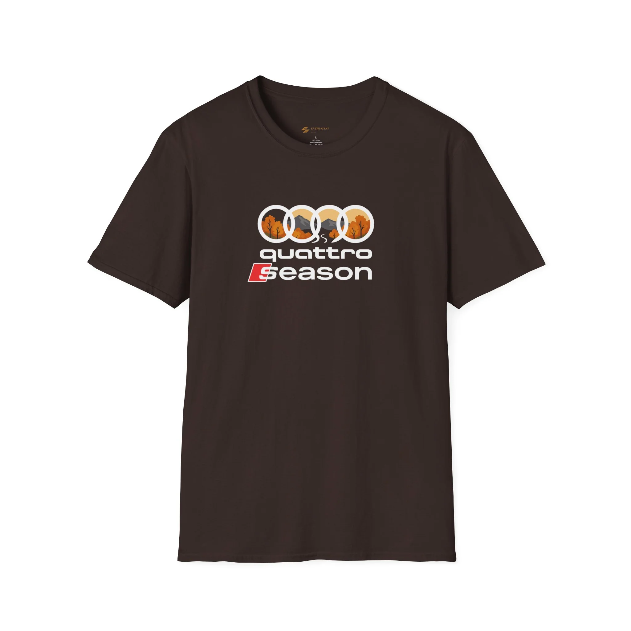 Quattro Season Shirt Audi Inspired Fall Design Enthusiast Tee - Image 3