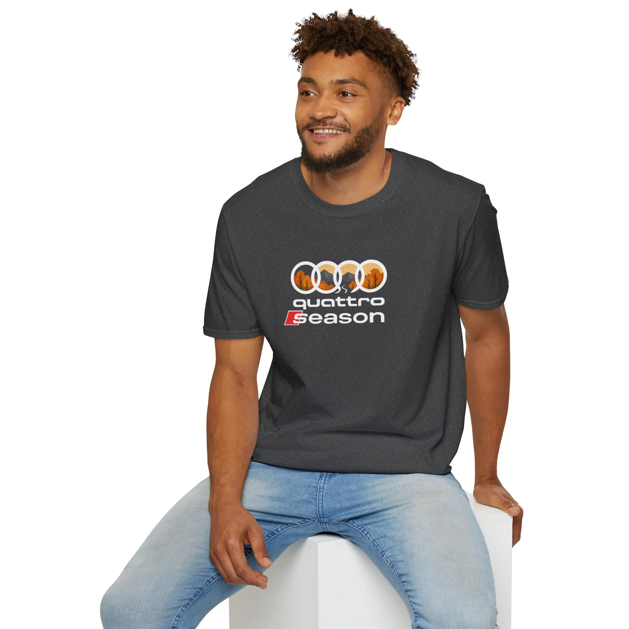Quattro Season Shirt Audi Inspired Fall Design Enthusiast Tee - Image 33