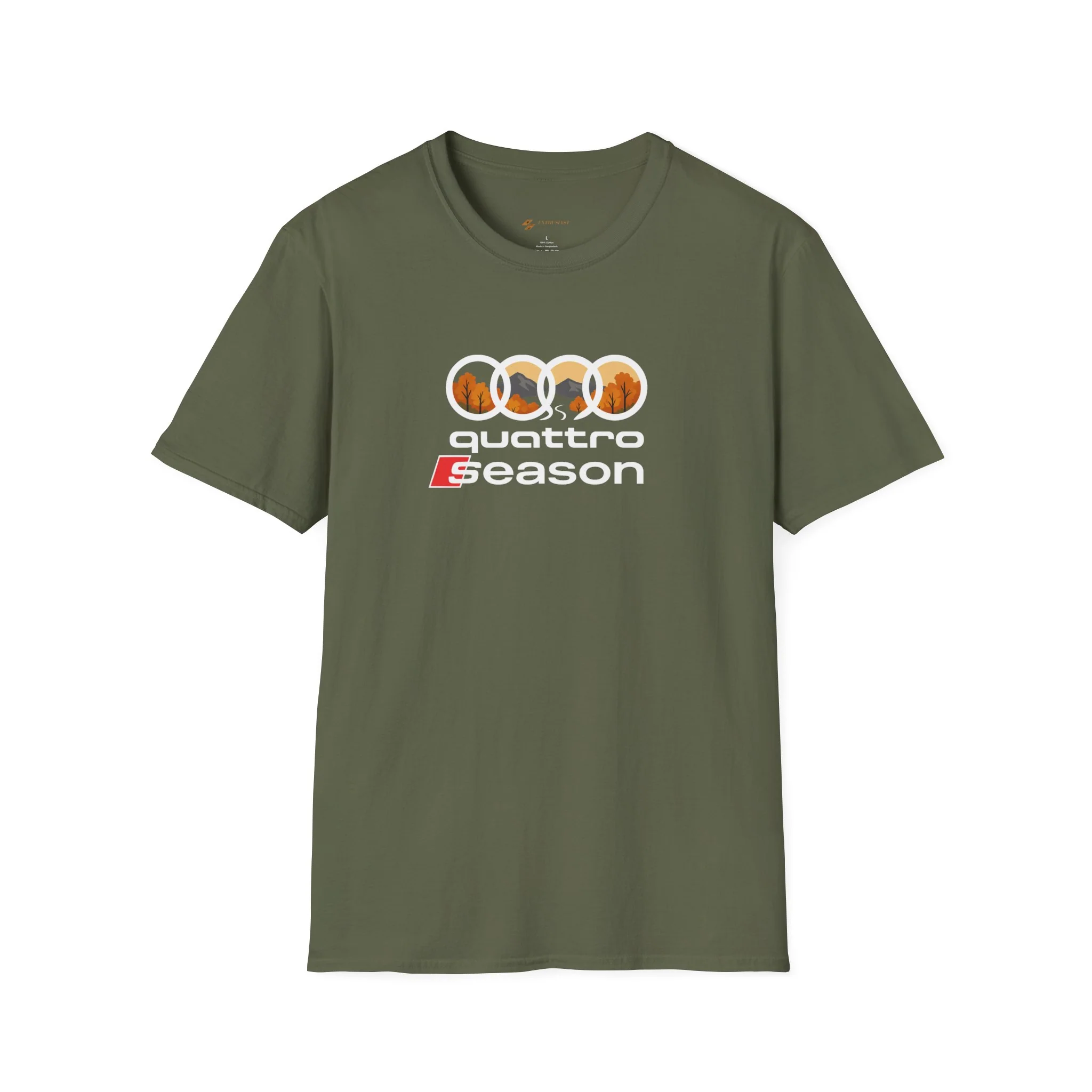 Quattro Season Shirt Audi Inspired Fall Design Enthusiast Tee - Image 4
