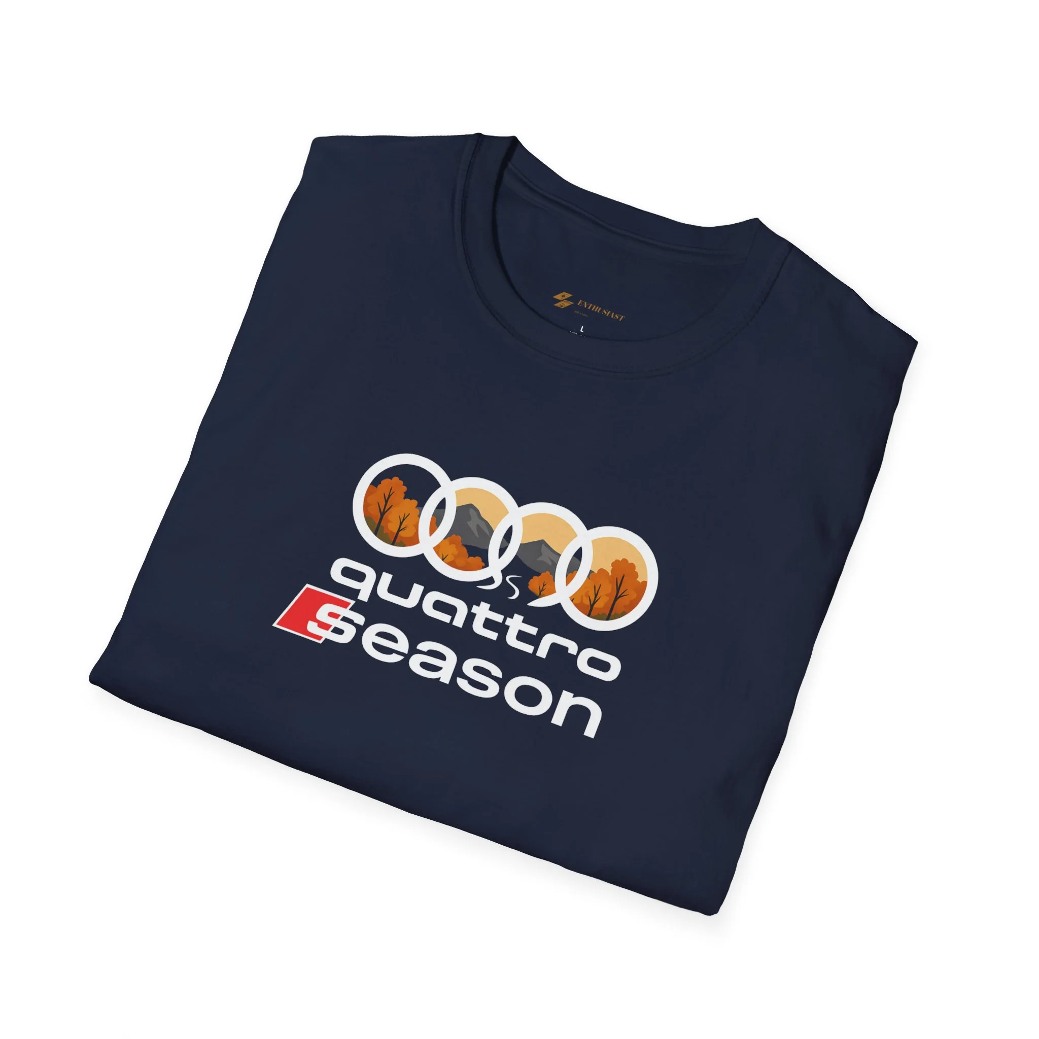 Quattro Season Shirt Audi Inspired Fall Design Enthusiast Tee - Image 42