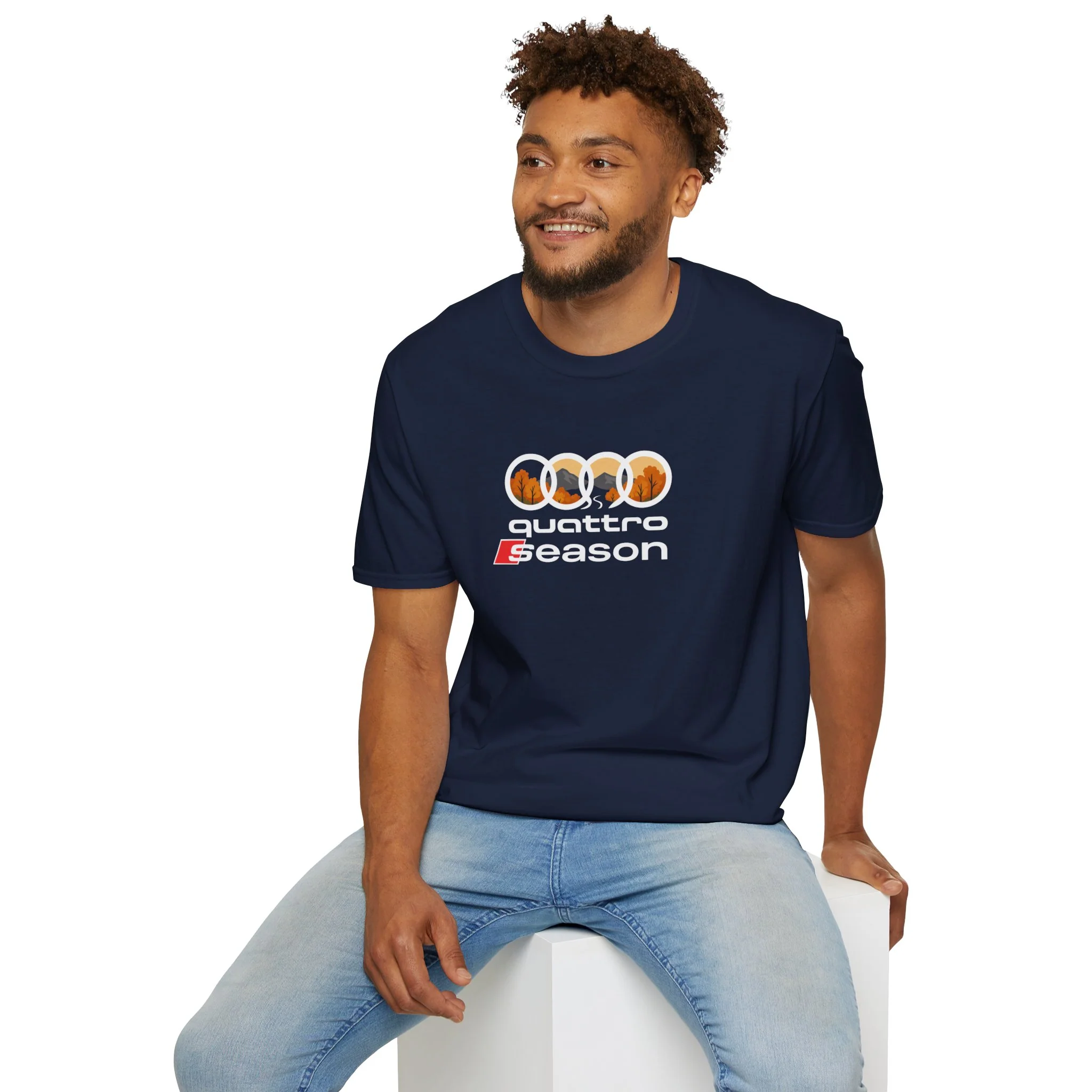 Quattro Season Shirt Audi Inspired Fall Design Enthusiast Tee - Image 43