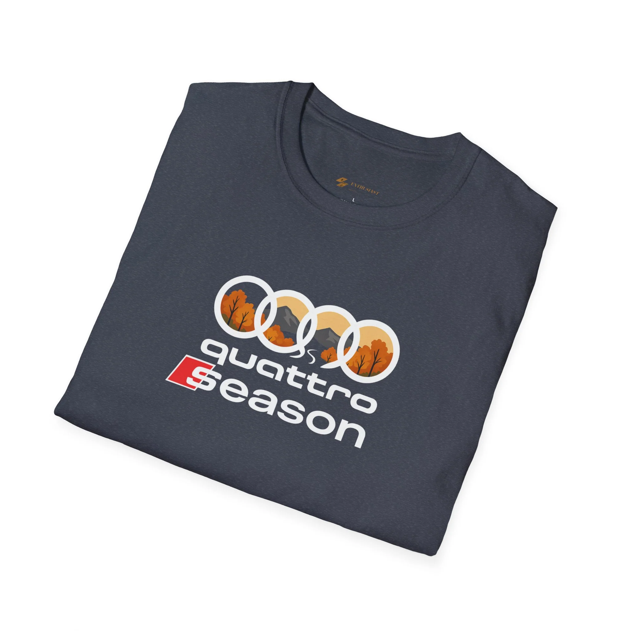 Quattro Season Shirt Audi Inspired Fall Design Enthusiast Tee - Image 47