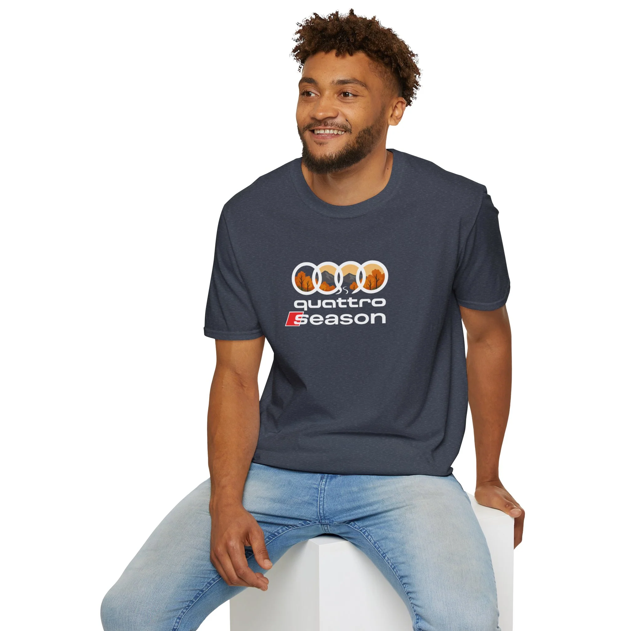 Quattro Season Shirt Audi Inspired Fall Design Enthusiast Tee - Image 48