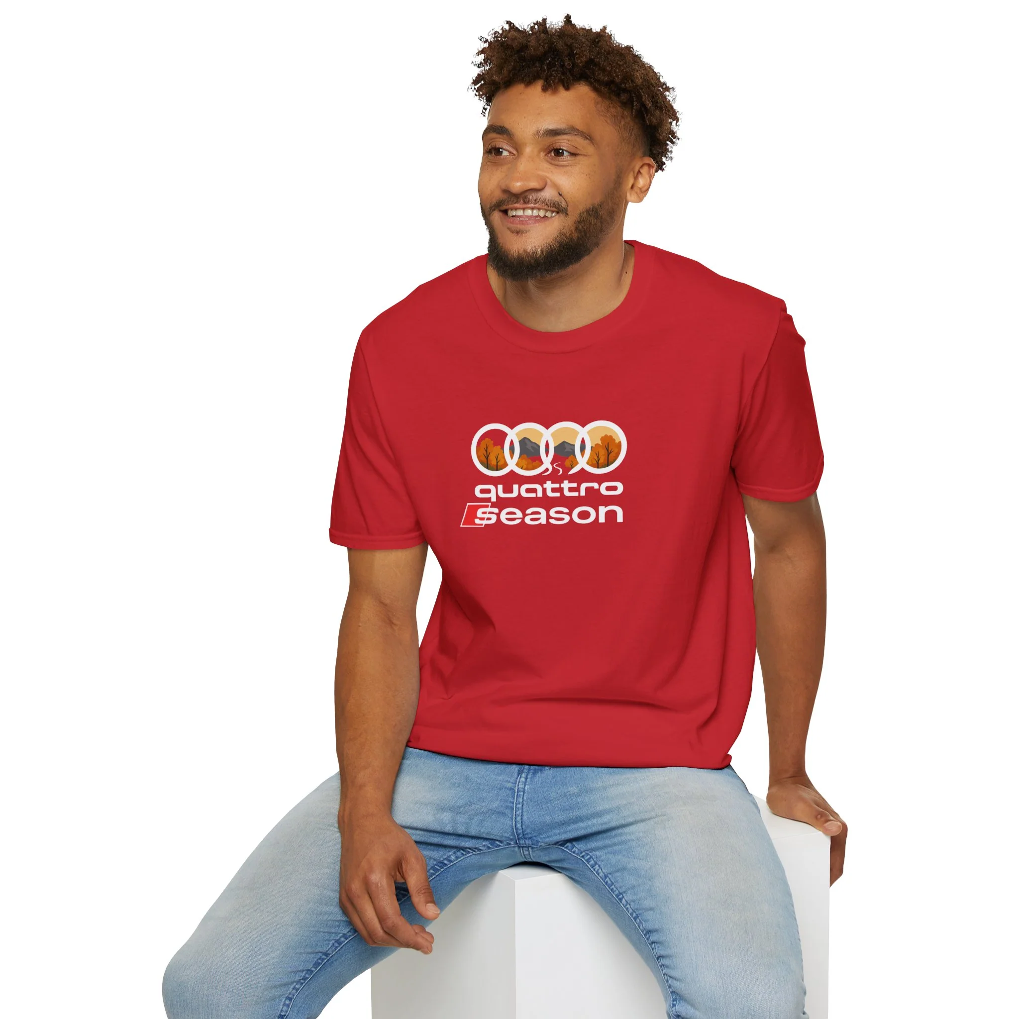 Quattro Season Shirt Audi Inspired Fall Design Enthusiast Tee - Image 53