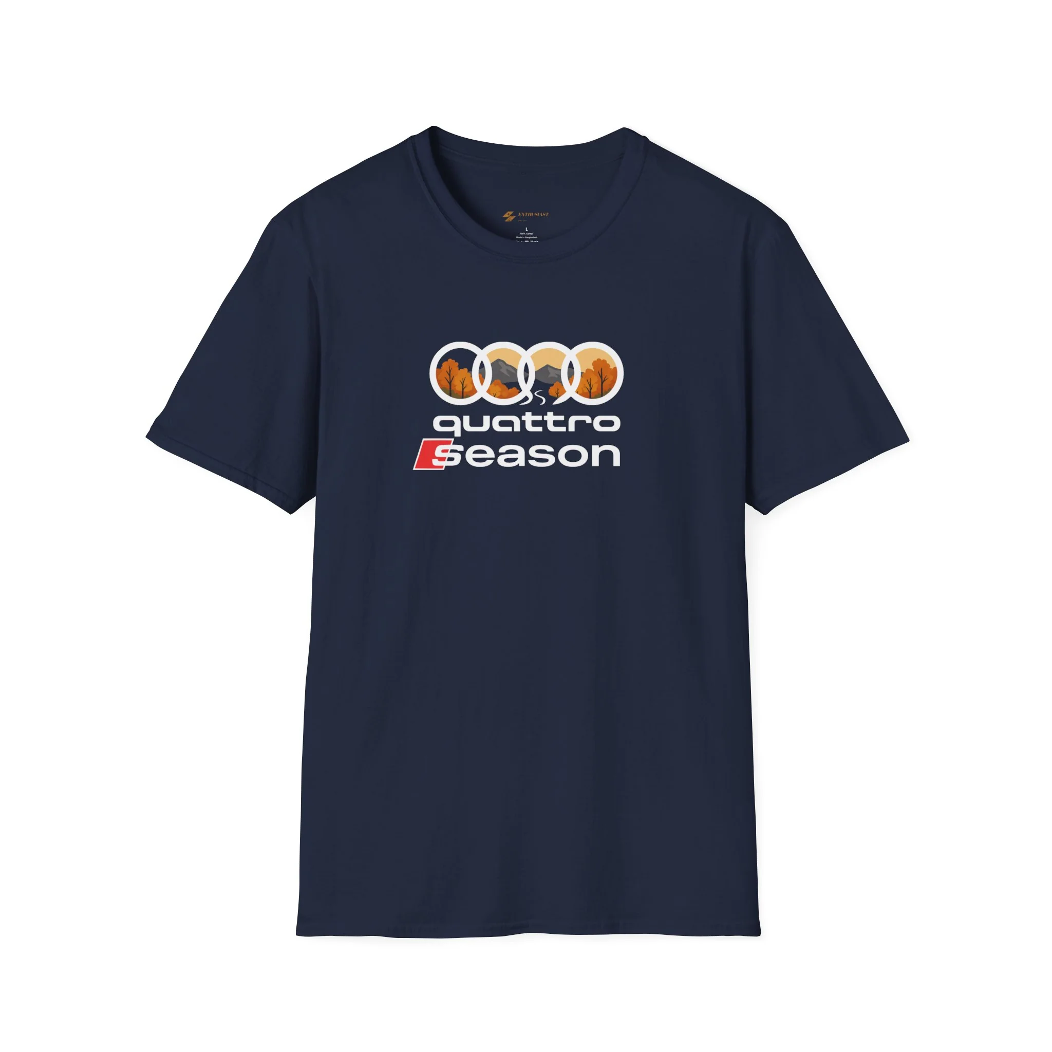 Quattro Season Shirt Audi Inspired Fall Design Enthusiast Tee - Image 7