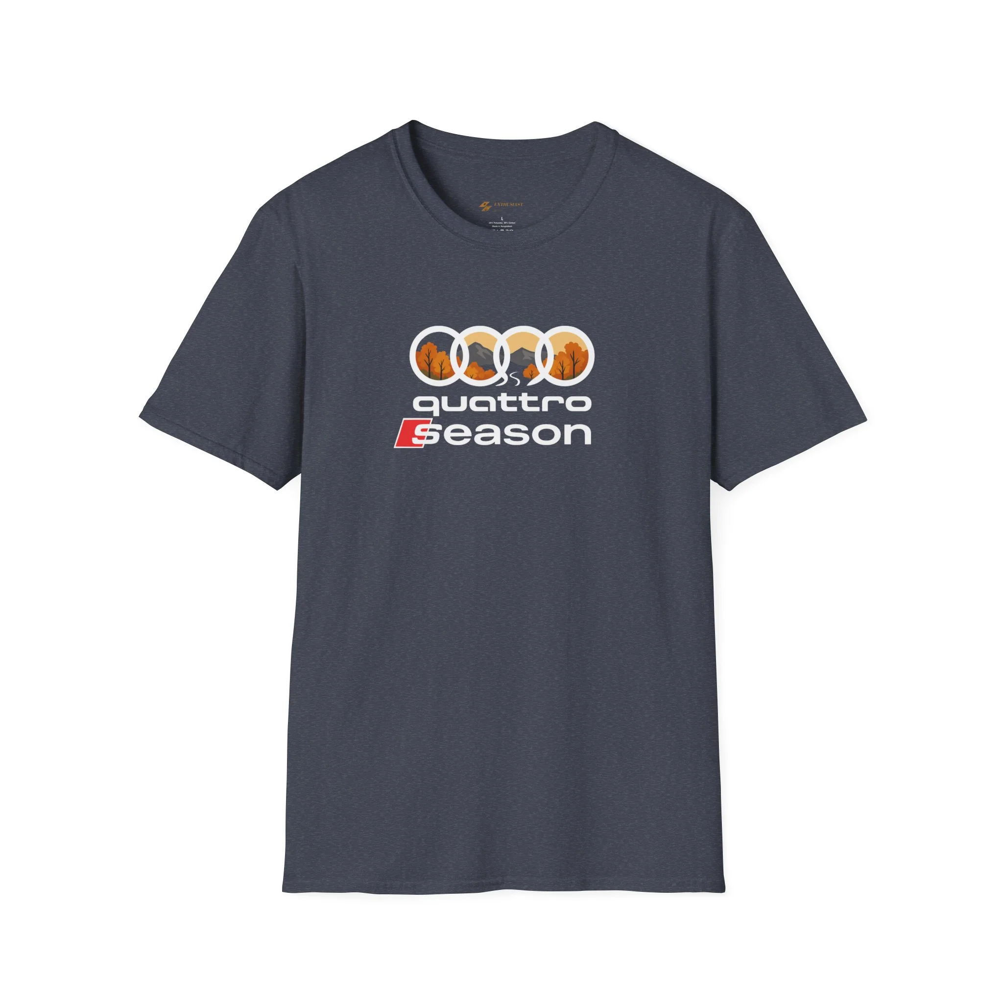 Quattro Season Shirt Audi Inspired Fall Design Enthusiast Tee - Image 8
