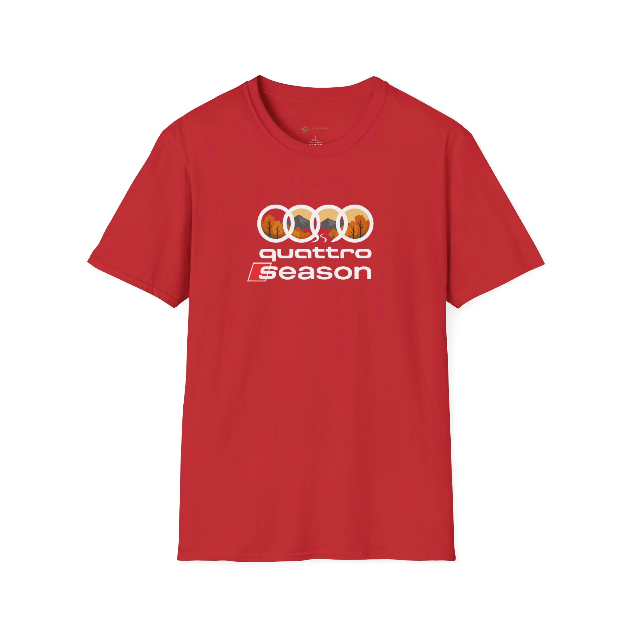 Quattro Season Shirt Audi Inspired Fall Design Enthusiast Tee - Image 9