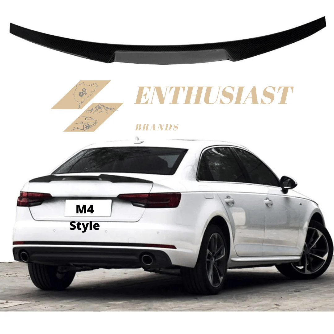 Rear Carbon Fiber Trunk Spoilers for Audi A3/A4/A5 Models - Image 14