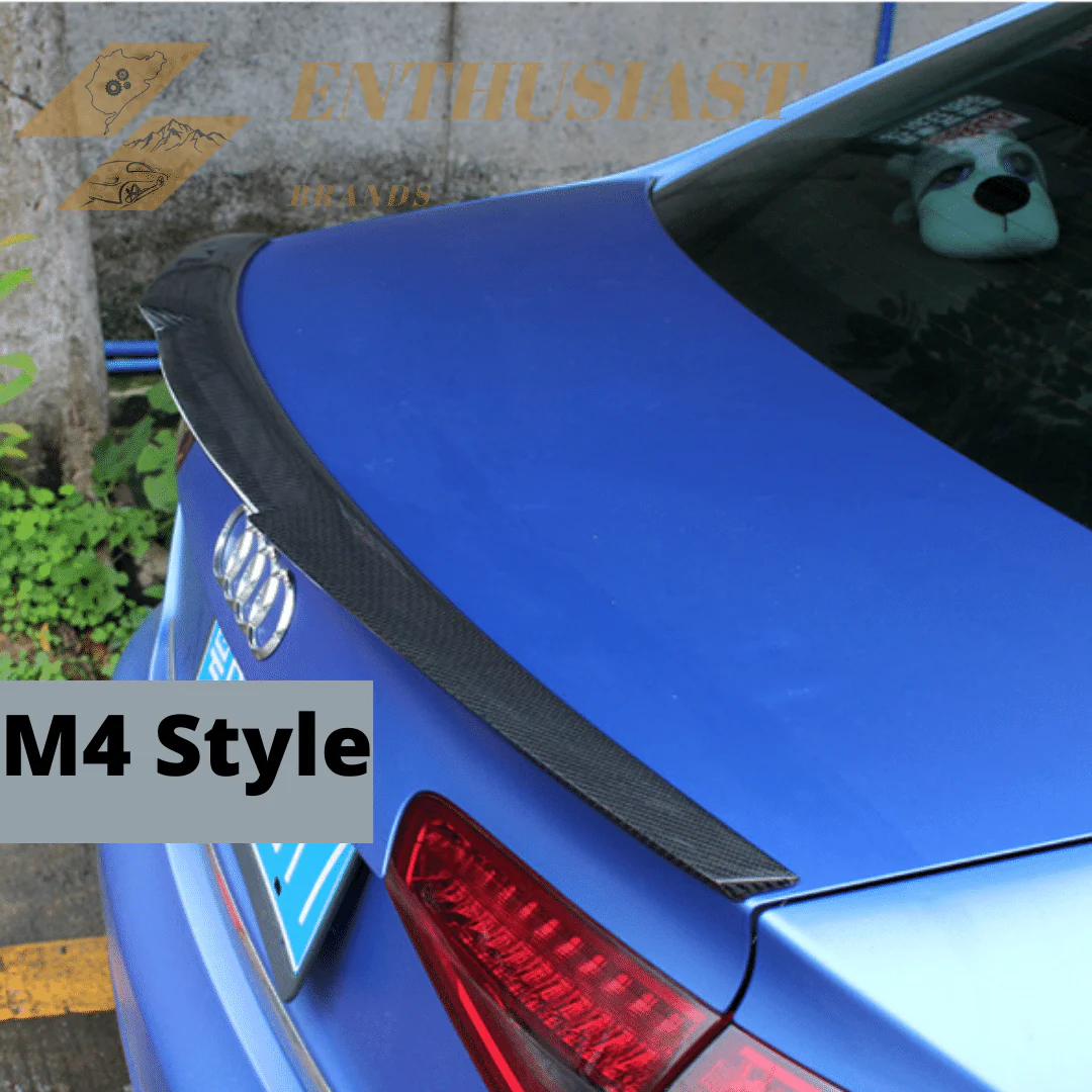 Rear Carbon Fiber Trunk Spoilers for Audi A3/A4/A5 Models - Image 5