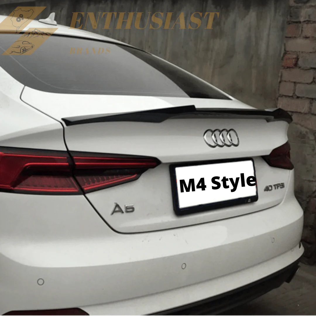 Rear Carbon Fiber Trunk Spoilers for Audi A3/A4/A5 Models - Image 7