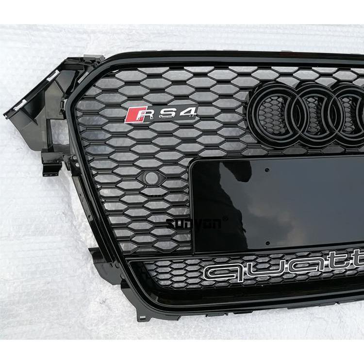 RS Honeycomb Front Grille for 2013-2016 Audi A4/S4 B8.5 Models - Image 6