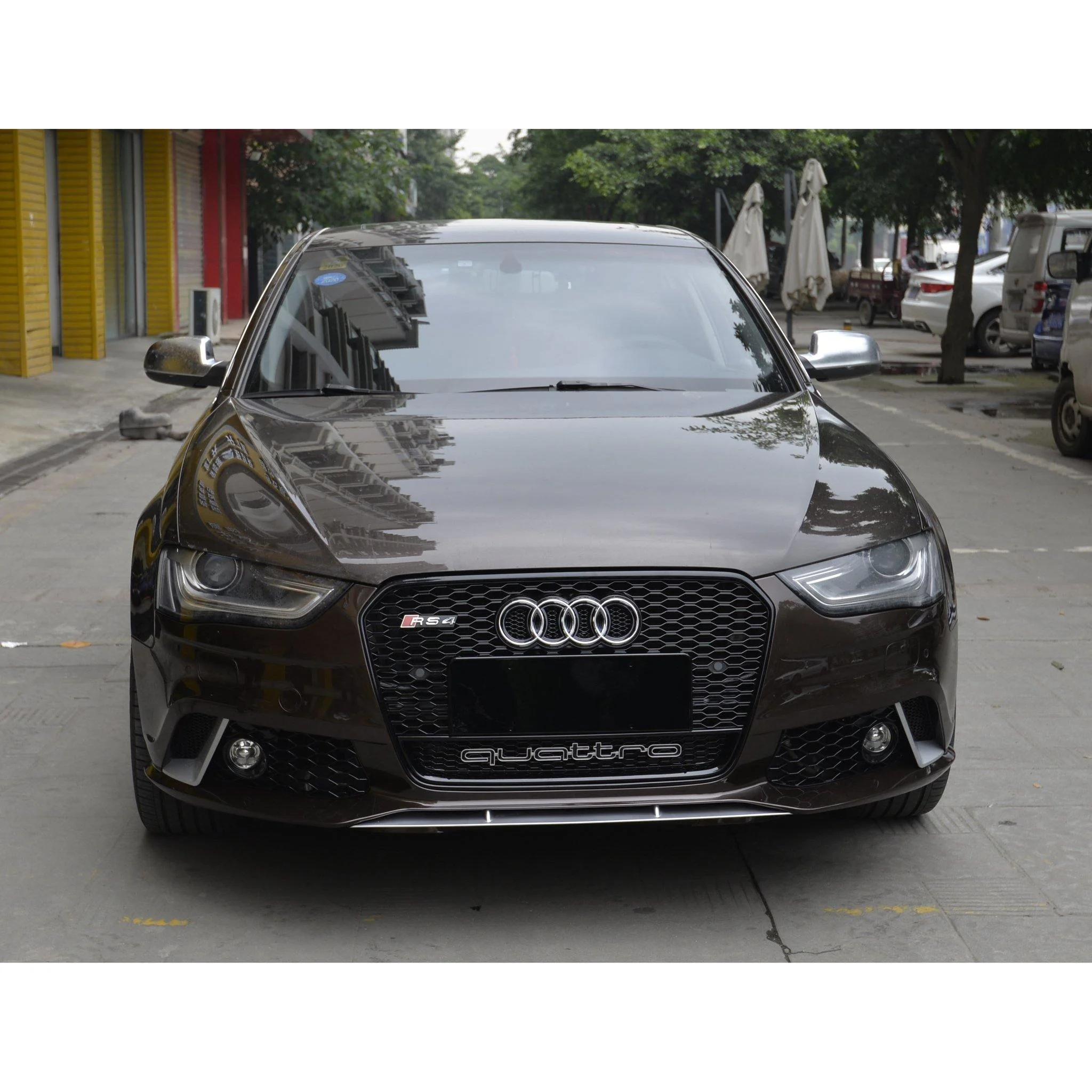 RS Honeycomb Front Grille for 2013-2016 Audi A4/S4 B8.5 Models - Image 7