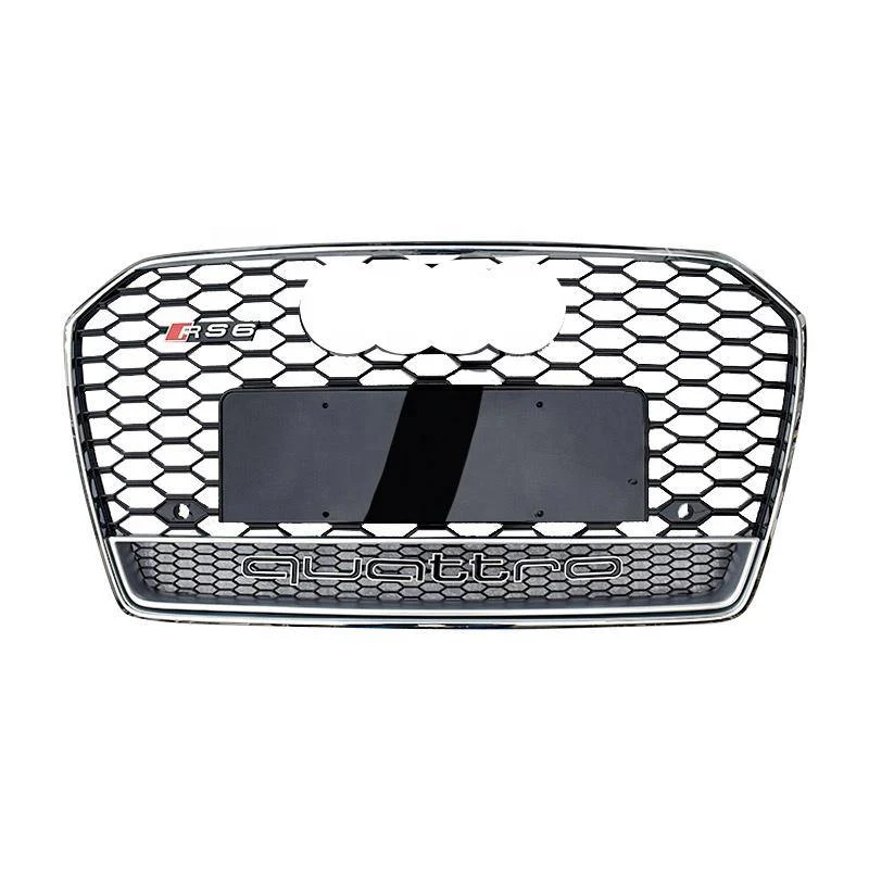 RS Honeycomb Front Grille for 2016-2018 Audi A6/S6 C7.5 Models - Image 3