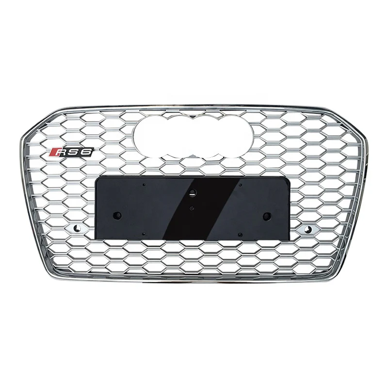 RS Honeycomb Front Grille for 2016-2018 Audi A6/S6 C7.5 Models - Image 4