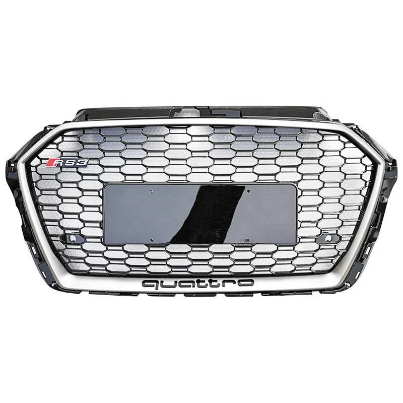 RS Honeycomb Front Grille for 2017-2019 Audi A3/S3 8V.5 Models - Image 3
