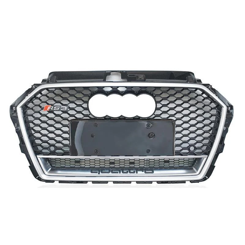 RS Honeycomb Front Grille for 2017-2019 Audi A3/S3 8V.5 Models - Image 5