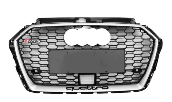 RS Honeycomb Front Grille for 2017-2019 Audi A3/S3 8V.5 Models - Image 7