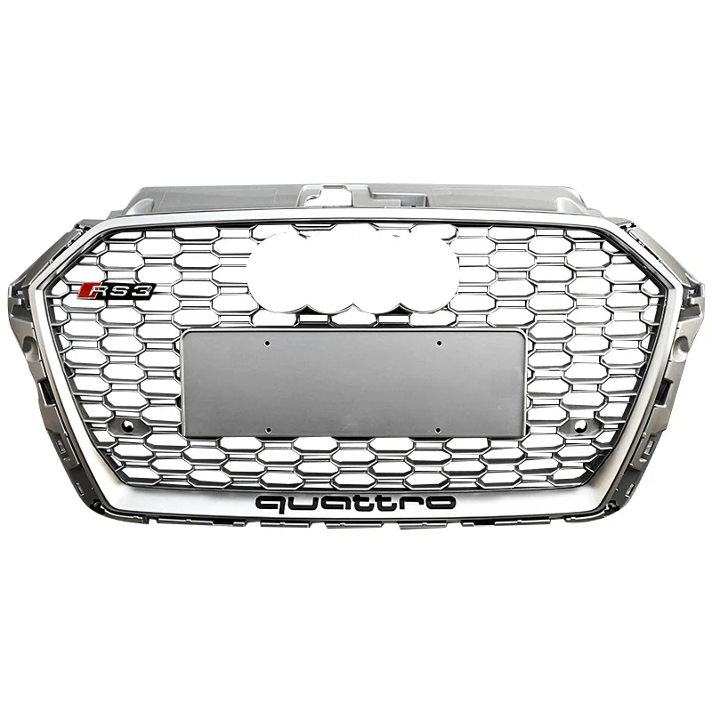 RS Honeycomb Front Grille for 2017-2019 Audi A3/S3 8V.5 Models - Image 9