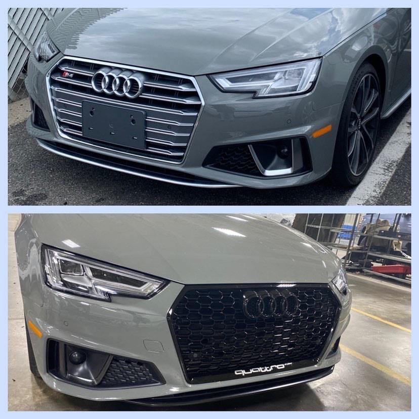 RS Honeycomb Front Grille for 2017-2019 Audi A4/S4 B9 Models - Image 10