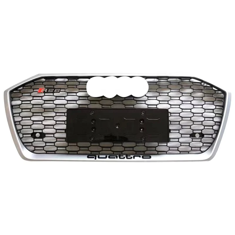RS Honeycomb Front Grille for 2019-2023 Audi A6/S6 C8 Models - Image 4