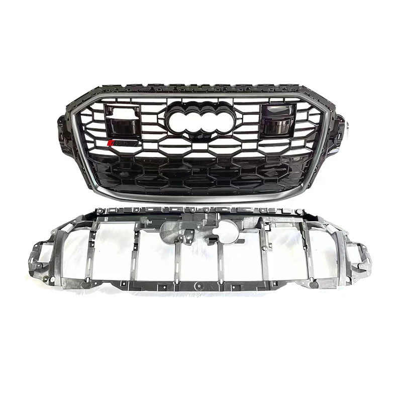 RS Honeycomb Front Grille for 2020-2024 Audi Q7/SQ7 4M Models - Image 4