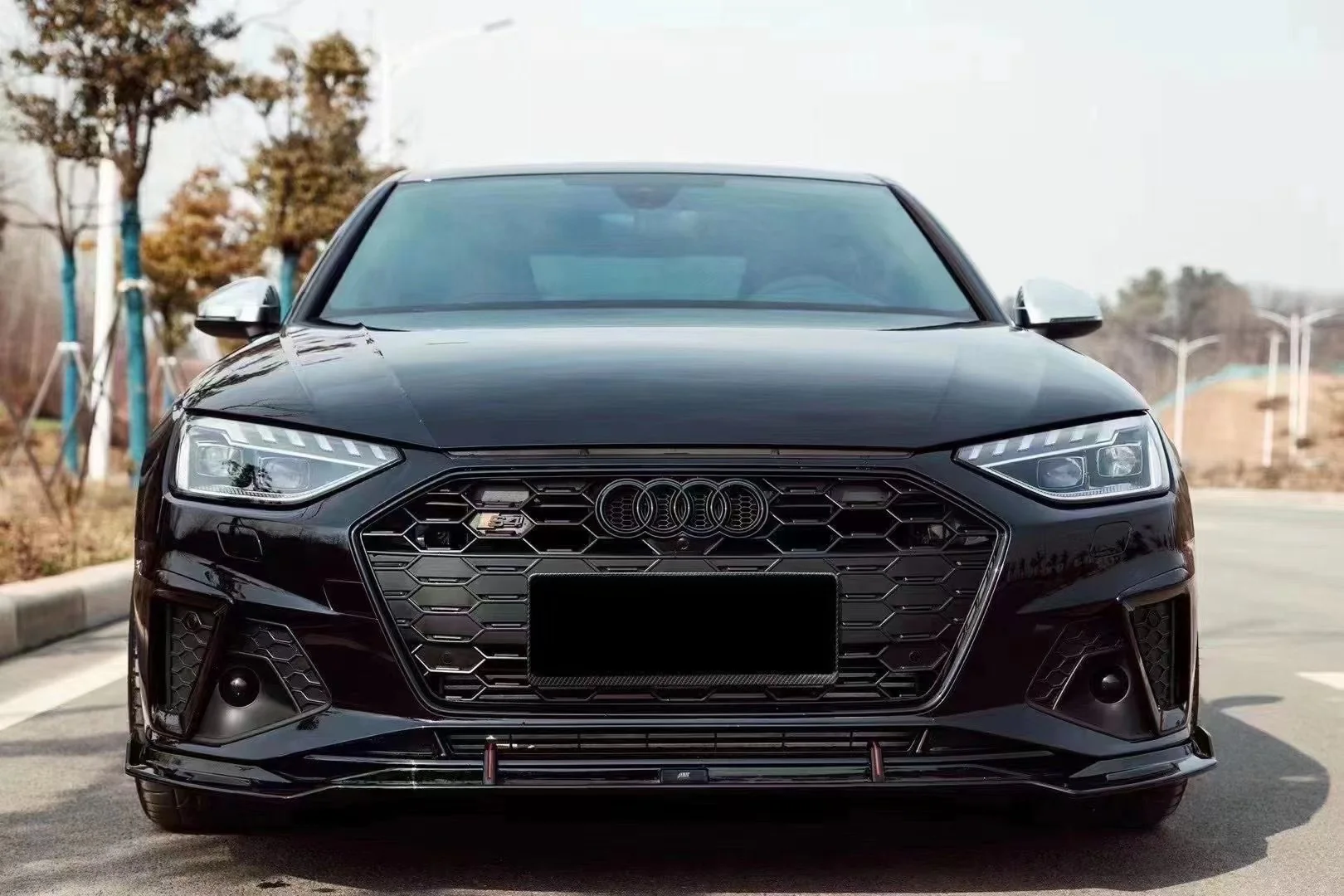 RS Honeycomb Front Grille for 2020-2024 Audi A4/S4 B9.5 Models - Image 11